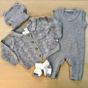 Primer Dia Conjunto Tejido 4 Piezas