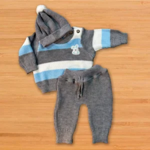 Primer Dia Conjunto Tejido 3 Piezas