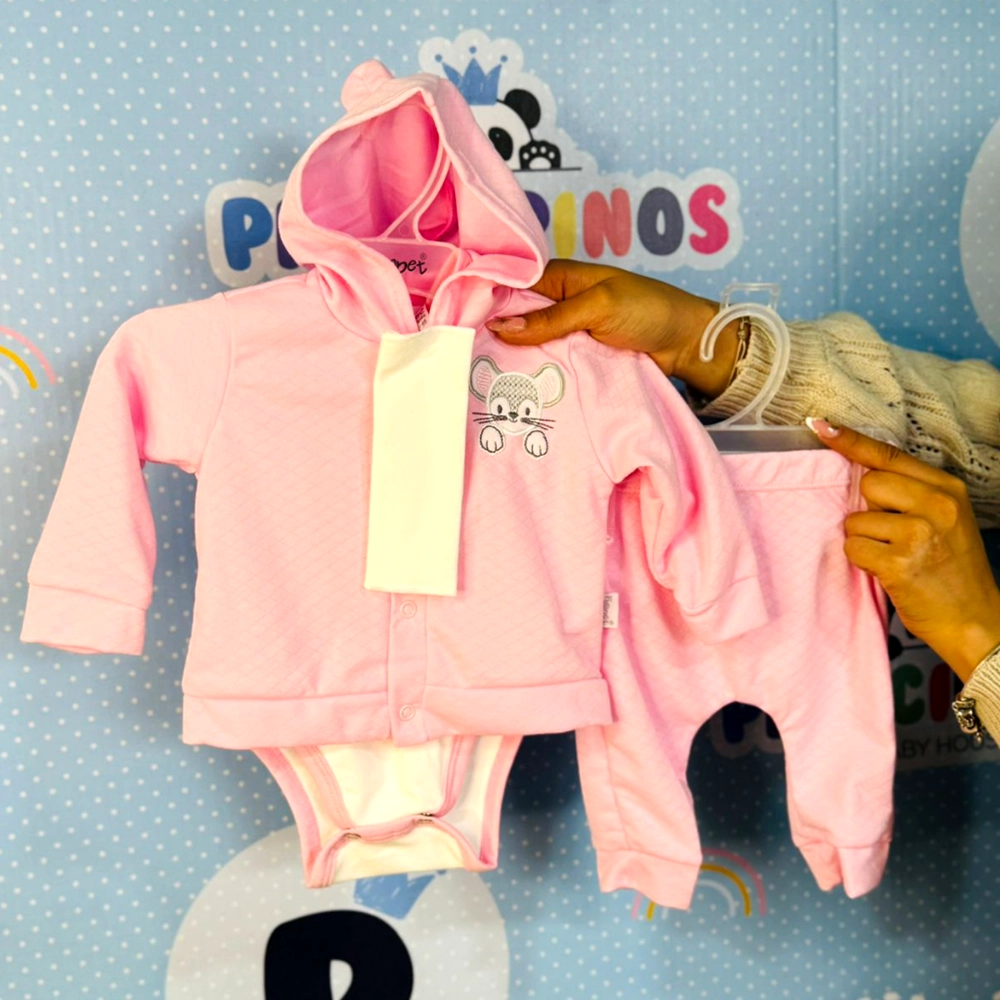 Primer Dia Conjuntos 3 Piezas Ratón Tierno