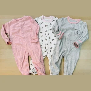 Set de 3 pijamas de algodón suave