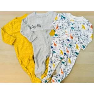 Set de 3 pijamas de algodón