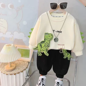 Conjunto Dino T-Rex Beige