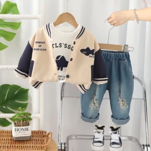 Conjunto Beige Dinosaurio